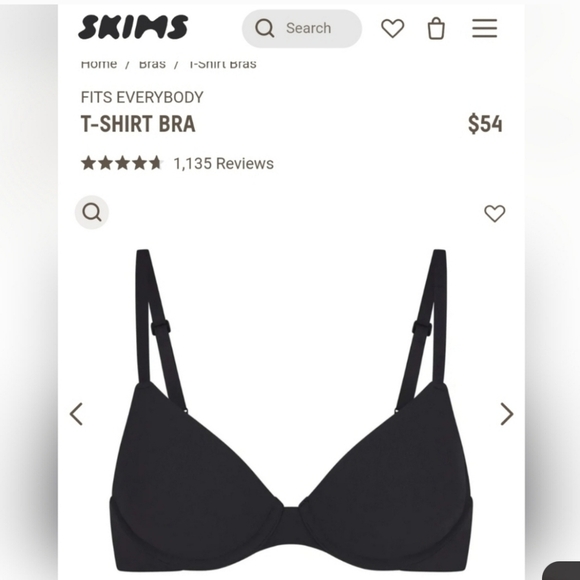 SKIMS 38DD $54 NWT FITS EVERYBODY T-SHIRT BRA - Picture 7 of 7